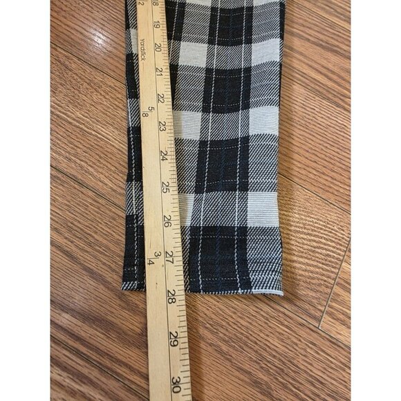 YoungLA Dapper Dress Pants Mens 30x30 Black Plaid Adjustable Waist 614 Tapered - Picture 13 of 16